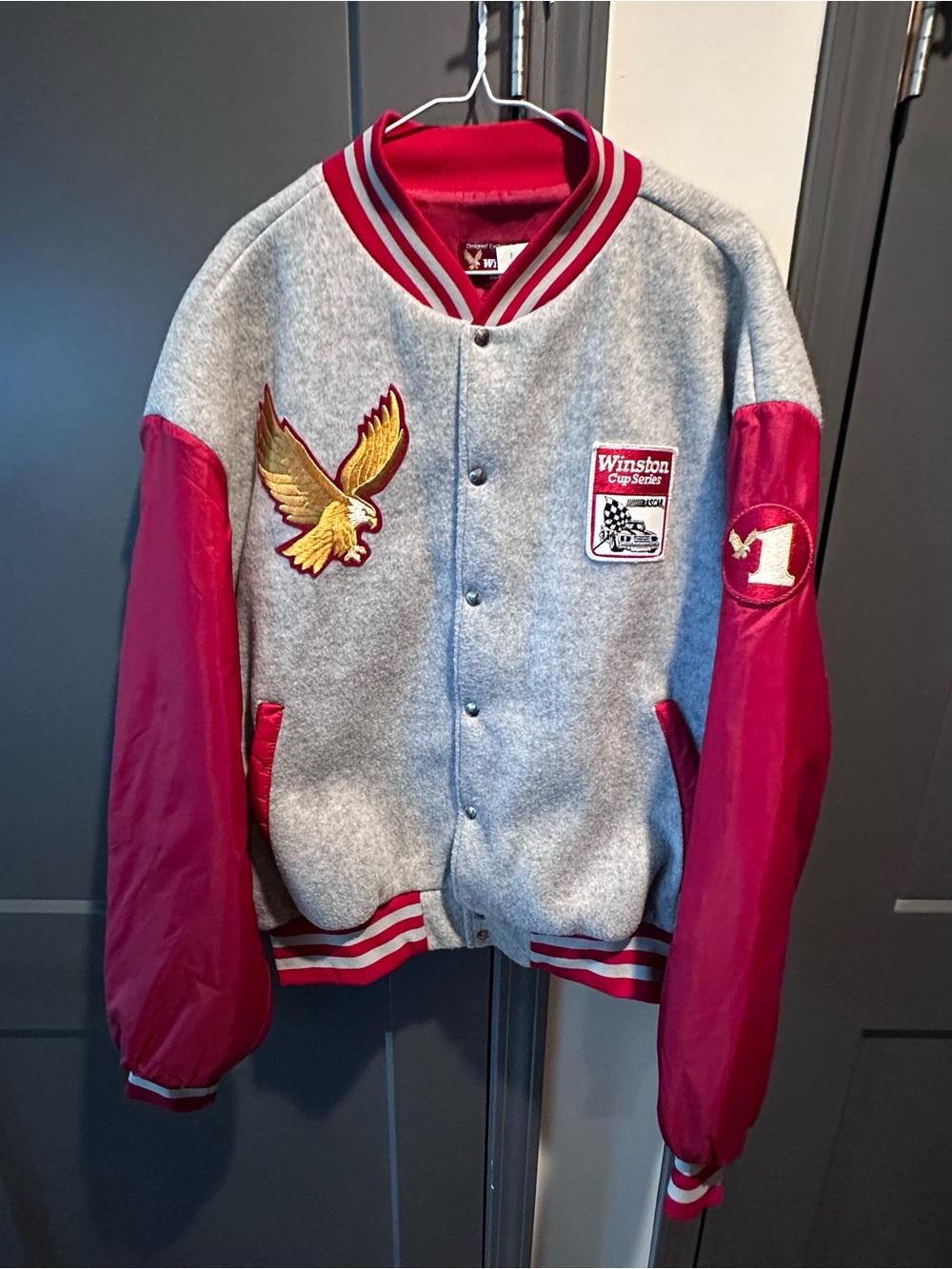 Vintage Winston Cup 80s NASCAR Swinngster Jacket 3xl but fits like an Xl